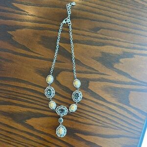 Elegant Silver and Gold Necklace